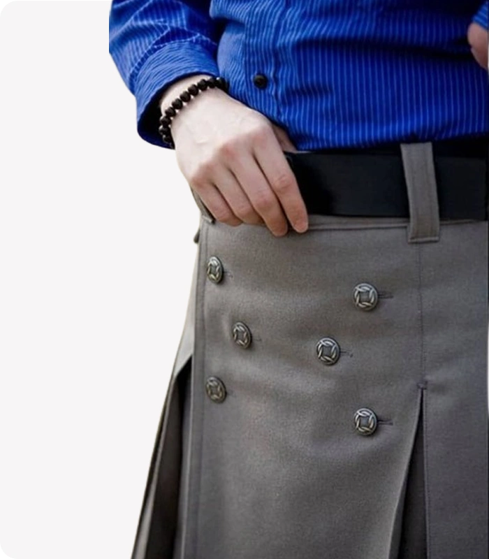 Cargo Utility Kilt With Dual Pockets