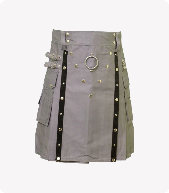 Modern Grey Utility Kilt