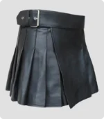 Premium Quality Black Leather Kilt