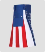 American Flage Designe Hybrid Kilt Side