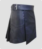 Premium Quality Black Leather Kilt