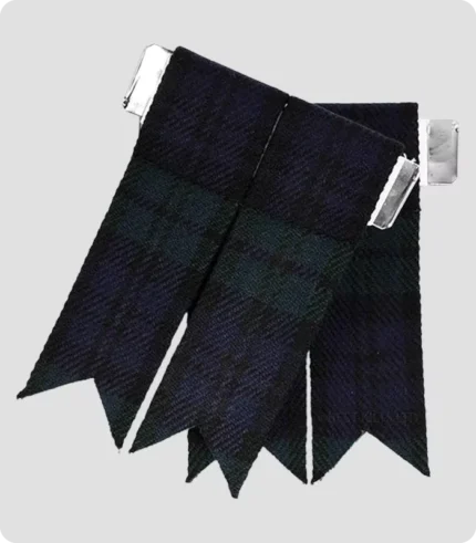 Custom Made Black Kilt Flashes