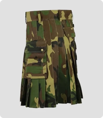 Army Camouflage Tactical Utility Kilt Back