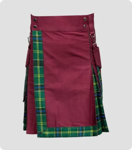 Beautiful Burgundy Hybrid Kilt