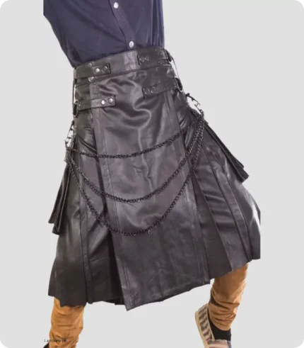 Beautiful Scottish Pride Leather Kilt