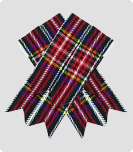 Black Stewart Tartan Kilt Flashes