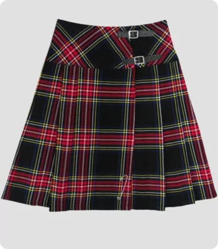 Black Stewart Women Tartan Skirt