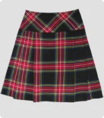 Black Stewart Women Tartan Skirt Back