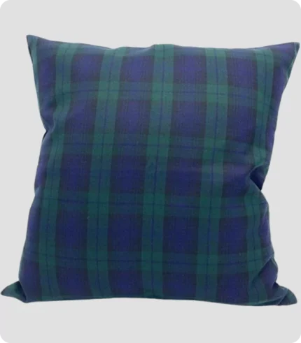 Black Watch tartan square cushion Cover