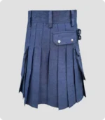 Blue Denim Kilt Back