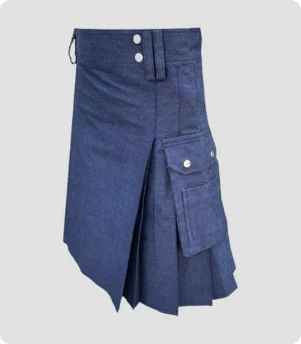 Premium Quality Blue Denim Kilt