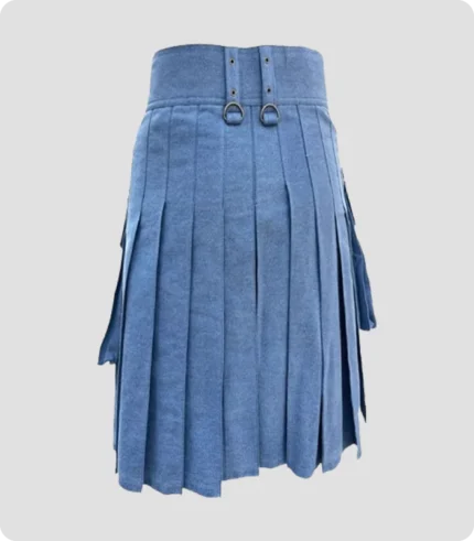 Buy Blue Denim Kilt Back