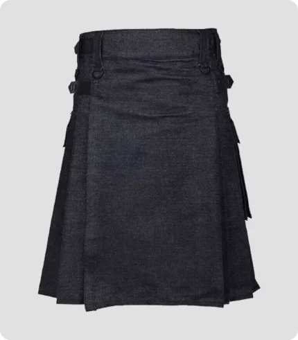 Buy Men Denim Utility Kilt