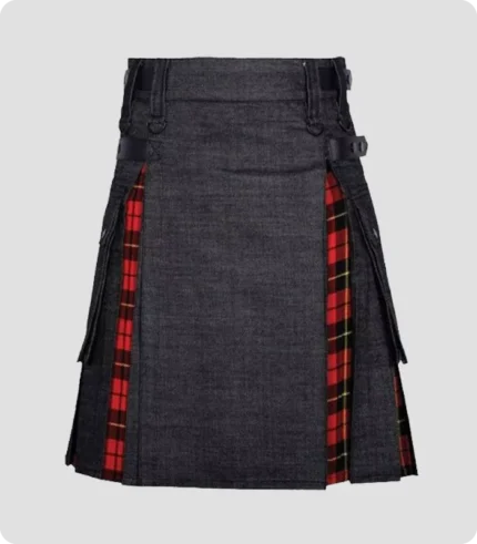 Buy Scottish Black Denim Kilt