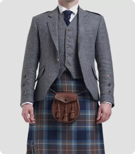 Buy Scottish Grey Argyle Jacket