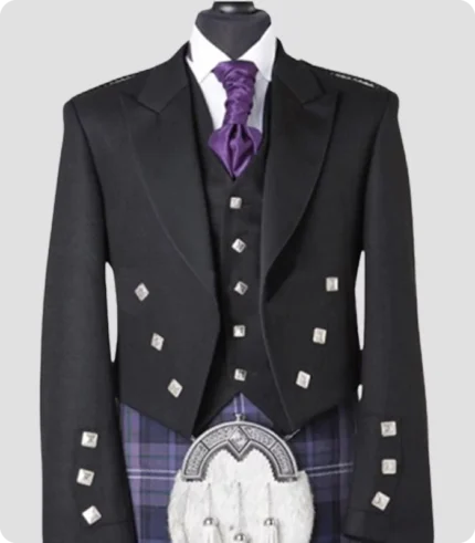 Buy Scottish Prince Charlie Jacket with Five Button Vest