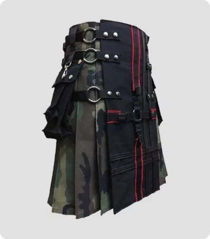 Camouflage Gothic Tactical Kilt Side