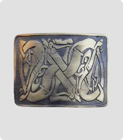 Celtic Weave Antique Kilt Belt Buckle