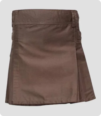 Chocolate Brown Women Utility Kilt