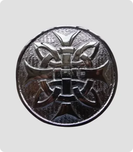 Cross Round Scottish Kilt Belt Buckle