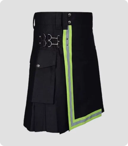 Custom Made Black Utility Kilt