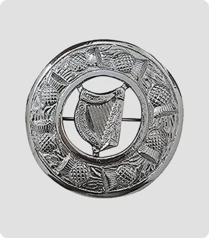 Custom Made Irish Harp Kilt Brooch