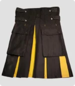 Custom Made Women Black Hybrid Kilt