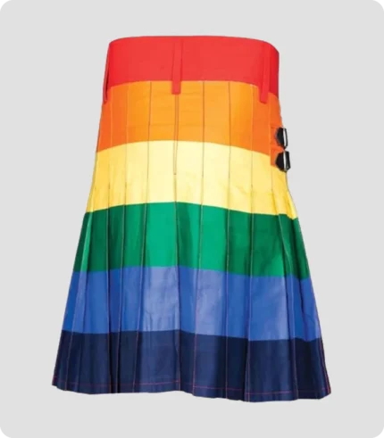 Custome Made Beautiful Rainbow Kilt Back