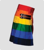 Custome Made Beautiful Rainbow Kilt Side