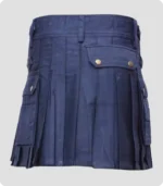 Dark Blue Women Utility Kilt back