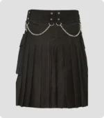 Famous Cargo Utility Kilt With Golden Chains Back