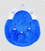 Full Dress Chrome Celtic Knot Light Blue Rabbit Fur