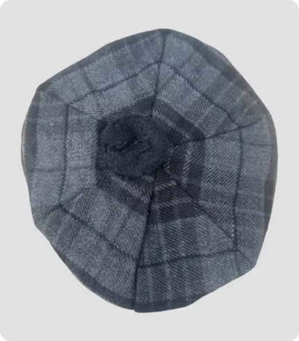 Grey Night Tartan Tam O Shanter Hat