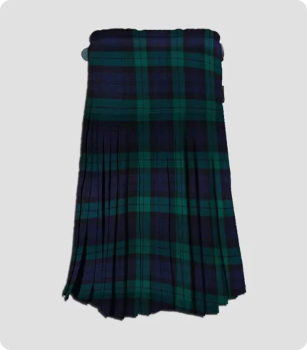 Hand Made Black Watch Tartan Kilt Back