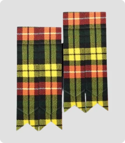 Hand Made Buchanan Tartan Kilt Flashes