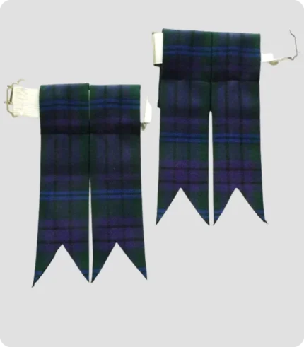 Hand Made Douglas Tartan Kilt Flashes