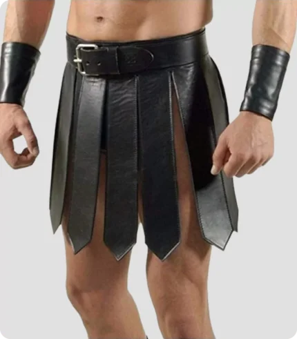 Hand Made Gladiator Leather Kilt