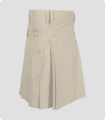 Hand Made Khaki Utility Kilt