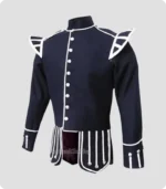 Hand Made Traditional Scottish Blue Military Drummer Doublet