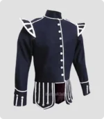 Hand Made Traditional Scottish Blue Military Drummer Doublet