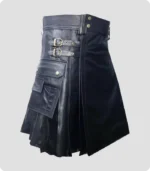 Hand made Real Leather Kilt Side