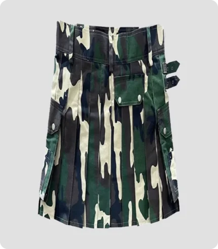 High Quality Camo Utility Kilt back