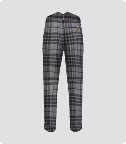 High Quality Grey Watch Tartan Trouser