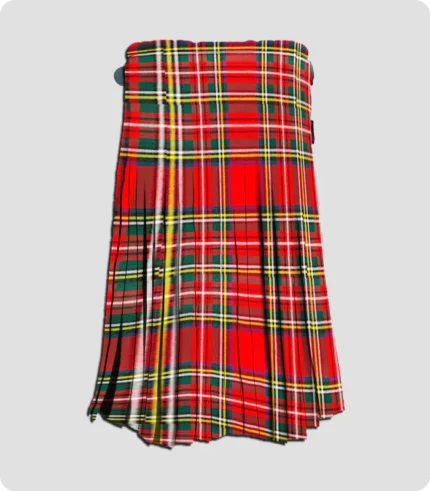 High Quality Royal Stewart Tartan Kilt Back