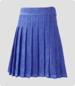 High Quality Scottish Blue Denim Kilt Back