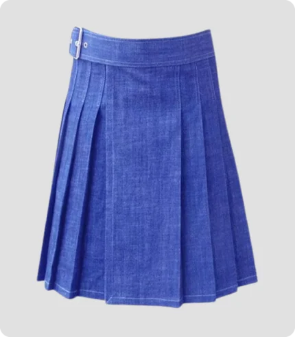 High Quality Scottish Blue Denim Kilt