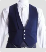 High Quality Scottish Blue Prince Charlie Jacket with Vest