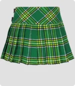 Irish Green Baby Tartan Skirt Back