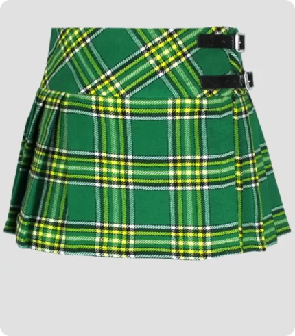 Irish Green Baby Tartan Skirt