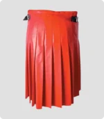 Leather Gladiator Warrior Kilt Back